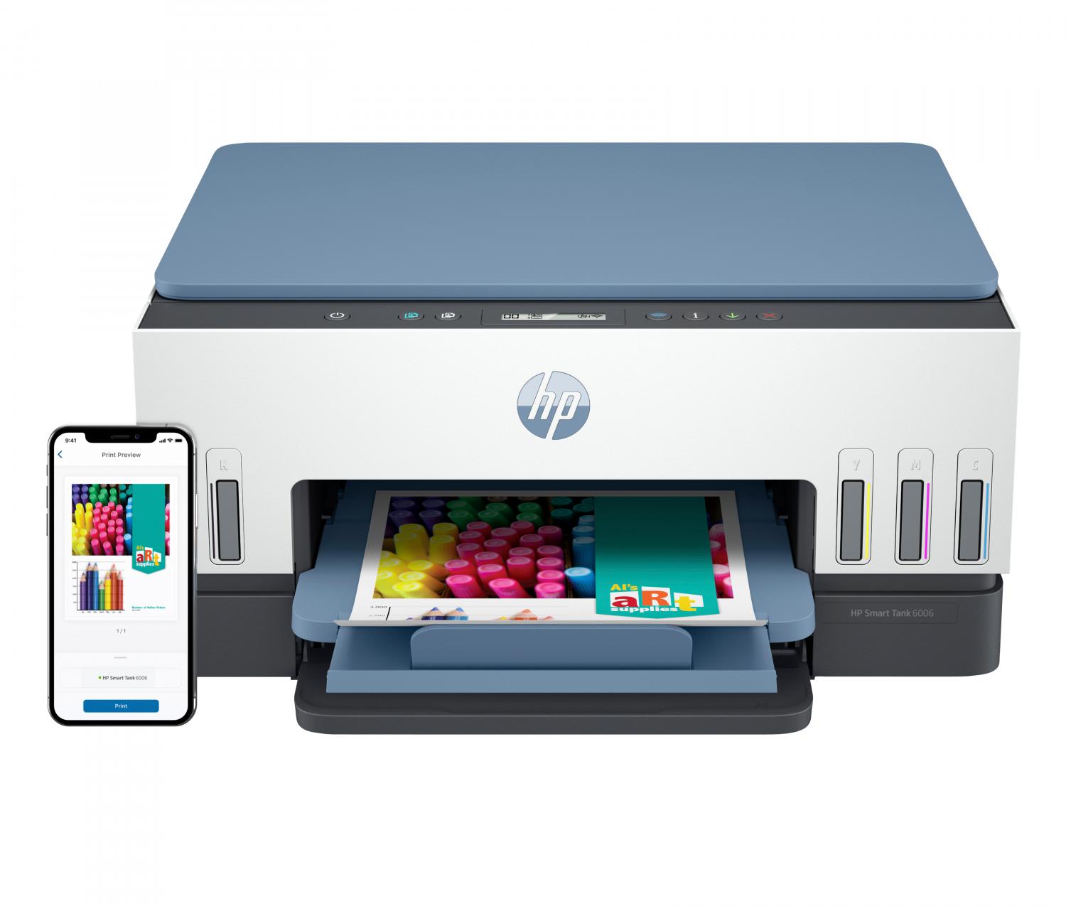 HP 2H1W2A#BHC Stampante Ink-Jet A4 a Colori Fronte Retro Wi-Fi Smart Tank 670 Wireless