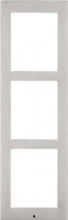 2N 9155023 Cornice Citofono per Fissaggio a Parete 3 Moduli Argento