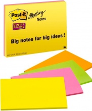 3M 75557 Confezione 4 Post-It Superst Meetnote Large