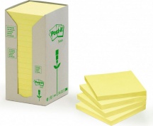 3M 91315 Post-It Note In Carta Riciclata 16 confezioni Giallo 654-1T