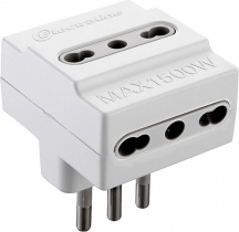 3Pmark 71924 Adattatore Triplo 16A 3Pr.Bip Bianco Fig.10 Pezzi 25
