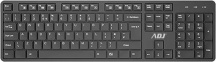ADJ 500-00037 Tastiera Wireless Silent Key 103 Tasti Ultra Slim Plug&Play Nero