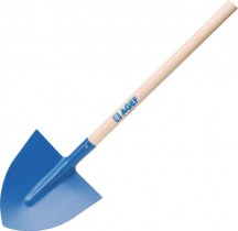 AGEF 2162i2208 Badiletto a Punta Stampato + Manico AcciaioLegno cm 21x21.5 H.cm 120