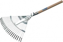 AGEF 618d664 Scopa Giardino a Ventaglio + Manico 851 Acciaio cm 3948 H.cm 165