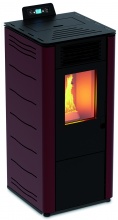 AMG BASIC.ST12C-BEB Stufa a Pellet Canalizzata 8,7 kW 13 Kg 220 m3 Bordeaux Basic 12