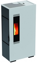 AMG MINI5-WEB Stufa a Pellet Ventilata Slim 4,9 kW 10 Kg 135 m3 Bianco  Mini 5