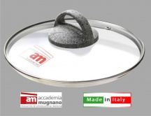 Accademia Mugnano 160 Coperchio in Vetro Cuore di Pietra cm 16