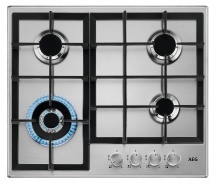 Aeg HGB64400SM Piano Cottura 4 Fuochi a Gas 60 cm Incasso Inox