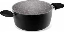 Aeternum Y0E6C20200 Casseruola Induzione in Alluminio con 2 Manici cm 20 Black Pearl