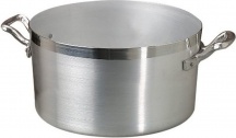 Pentole Agnelli 384400 Casseruola Alta 2 Manici in Alluminio cm 26 Family