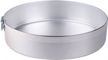 Pentole Agnelli 66 Tortiera Stampo Torta in Alluminio 28 cm Argento Family Cooking