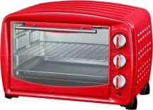 Akai AKFE257 ROSSO Fornetto Elettrico 26 Litri 1500 Watt con Timer Rosso