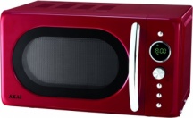 Akai AKMW203 Forno Microonde Combinato con Grill 20 Litri 700 Watt Timer Rosso