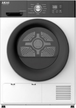 Akai ASC9016EWK-W Asciugatrice 9 Kg Classe E Pompa di Calore Profondit� 62,5 cm