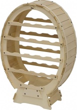 Alberiamo 18p Cantinetta Portabottiglie in legno massello 18 Posti 51x23x74h cm