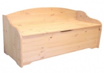 Alberiamo 400773 Cassapanca in legno massello per interni Capacit� 100 litri