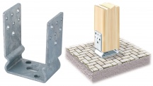 Aldeghi Luigi 791ZF120 Supporto a U per Pannelli decorativi 125x60x121mm