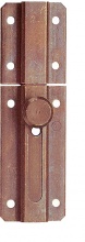 Aldeghi Luigi BLGHU562 Catenaccio Orizzontale Ferro Bronzate mm 80 Blister  6