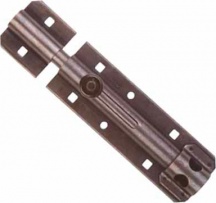 Aldeghi Luigi 250AB25 Catenaccio Portalucchetto Tondo in Acciaio bronzato 42,5x250