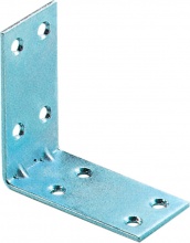 Aldeghi Luigi 169AZ44 Piastrina Zincate Ad Angolo 8 Fori Cm. 4x4 Pezzi 50