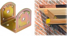 Aldeghi Luigi 761AT045_P8 Supporto U Acc.Trop. 761 mm.45x46 Pezzi 10
