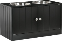 AllMyPets 040V00BK-D08 Ciotola per Cani Rialzata colore Nero