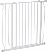 AllMyPets 09A475F Cancelletto per Cani a Larghezza Regolabile 76x75-95 cm Bianco
