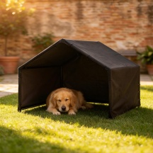 AllMyPets 0BKV306 Cuccia per Cani da Esterno Taglia Grande in Oxford 125x110x93 cm Nero