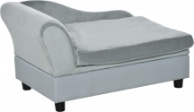 AllMyPets 40A552F Divano per Cani con Cuscino 76x45x43 cm Grigio Chiaro
