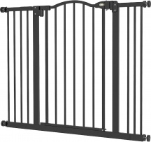 AllMyPets 46S7BK Cancellino per Cani Estensibile Regolabile 74-100cm H 78cm Nero