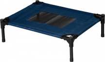 AllMyPets 67Q7DB Lettino per Cani Rialzato con Seduta 61x46x18 cm Blu