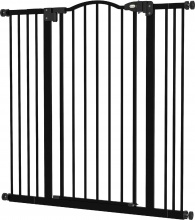 AllMyPets 99U3BK Cancellino per Cani Estensibile Regolabile da 74-100 cm Nero