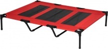 AllMyPets A1189RDAO10 Lettino per Cani 50 kg max Rialzato Metallo e Oxford Rosso