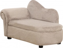 AllMyPets BGA557F Divano per Cani Rialzato in Legno e Tessuto 80x40x46 cm Beige