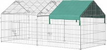 AllMyPets AMPD5171 Recinto per Animali con Telo di Copertura in Acciaio 220x103x103cm