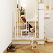 AllMyPets EF317WT Cancellino per Cani e Gatti Estensibile in ABS 75-85x2x76 cm Bianco