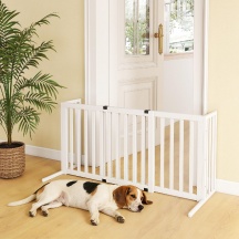 AllMyPets EF322WT Cancellino per Cani Taglia Media e Piccola in Legno 183x57x70cm Bianco