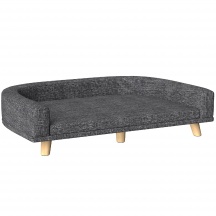 AllMyPets F3190CG Divano per Cani di Taglia Grande in Poliestere 98x67x25cm Grigio Scuro