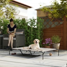 AllMyPets K6620CW Brandina per Cani Grandi Rialzata da Esterno 152x94x23 cm Beige
