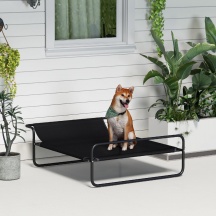 AllMyPets K6660BK Brandina per Cani Medi Rialzata con Poggiatesta 106x81x33 cm Nero