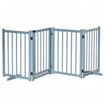 AllMyPets L3757GY Cancelletto Cani Pieghevole Taglia PiccolaMedia 237.5x36x80 cm Grigio