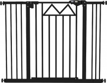 AllMyPets R357BK Cancelletto per Cani con 4 Viti Regolabili 74-100x76 cm Nero