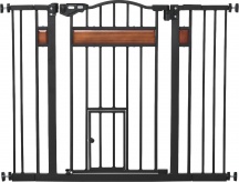 AllMyPets R35801 Cancelletto per Cani di Taglia Media e Piccola 74-105x76.2 Nero
