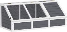 AllMyPets R4660LG Casetta per Tartarughe di Terra senza Fondo GrigioBianco