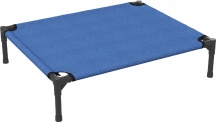 AllMyPets U476065 Cuccia Lettino per Cani Rialzato Pieghevole 76x61x18 cm Blu