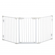 AllMyPets W702WT Cancelletto per Cani con Chiusura Automatica 180x74.5 cm Bianco
