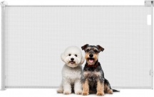 AllMyPets WTEF242 Cancellino per Cani Piccoli Estensibile 0-144 cm Bianco