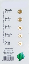 Amaflex Z10158 Set 5 Ugelli Gas GPer Cucina Confezioni 5