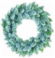 Amicasa 008336 Corona natalizia Corona D.40 Innevata Innevata
