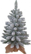 Amicasa 8344 Albero di Natale Base juta Innevato 60 cm 00 2019